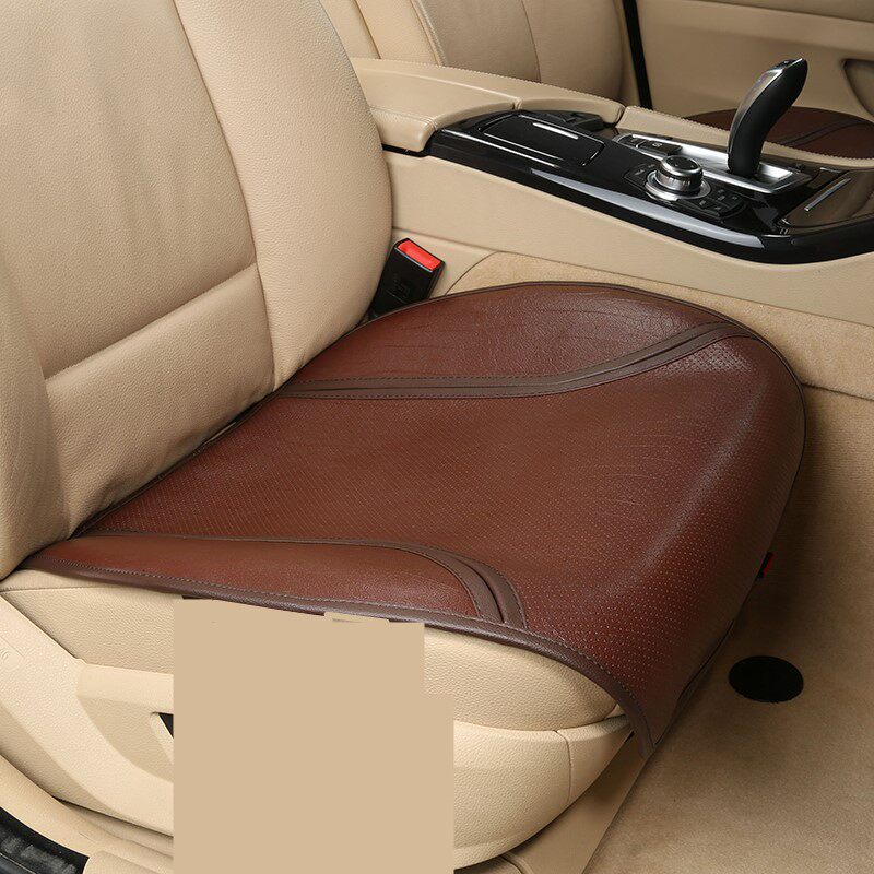 Head Layer Buffalo Leather Car Cushion Summer Three Sets No Backrest Cool Cushion Four Seasons Universal Real Cow Leather Single Seat Cushion-Taobao