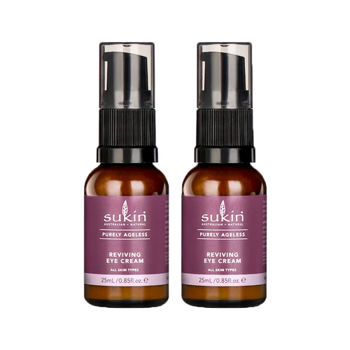 SUKIN Антивозрастной омолаживающий крем для глаз, осветляющий восстанавливающий красный (черный) чай, 2 шт, против темных кругов под глазами, против морщин