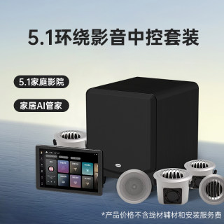 向往5.1家庭影院音响套装背景音乐主机智能家居客厅吸顶嵌入音箱