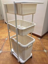 Dirty clothes basket clothes simple laundry basket clothes storage basket storage basket dirty clothes basket three-story large bathroom rack
