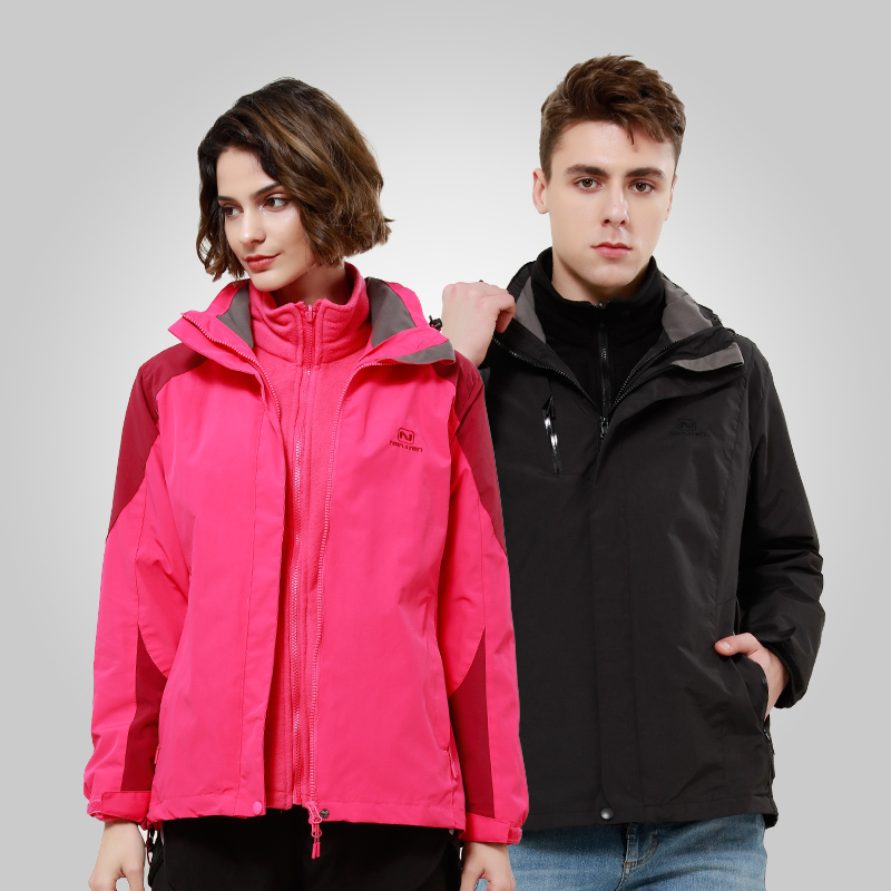 BE THREE-IN-THREE Assault Jacket for male and female, male and female, removable two-piece waterproof mountaineering jacket