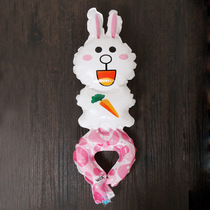 New Koni rabbit cartoon wrist balloon childrens toy balloon bracelet aluminum film balloon spot