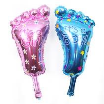 Large boys and girls aluminum film foot balloon childrens birthday party wedding graduation celebration arrangement foot balloon