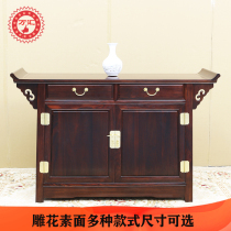 Dongyang mahogany furniture Indonesian black acid branch antique Chinese style head Cabinet broad-leaved sandalwood side cabinet porch cabinet