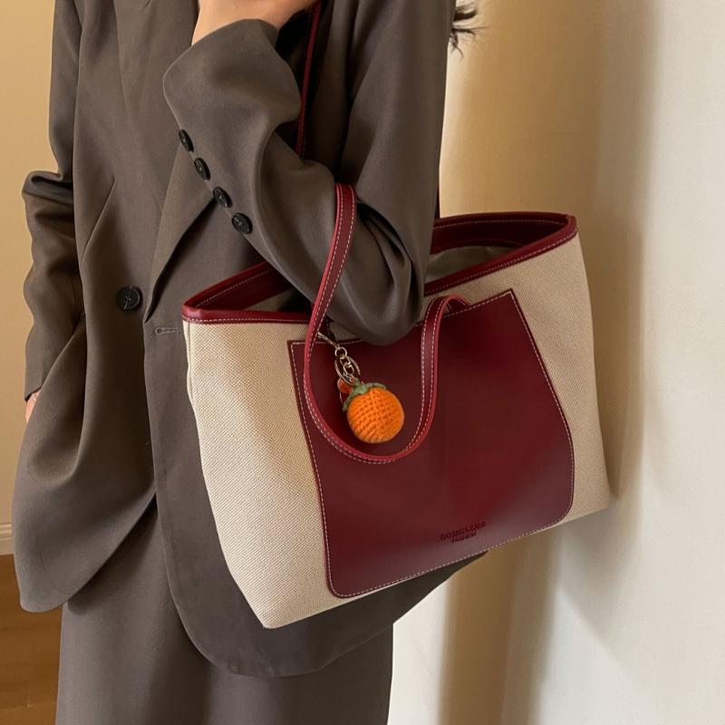 Red 2025 New Wedding Bag, Light Luxury, Large Capacity, Suitable for Daily Use, Bride's Bag, Tote Bag, Shoulder Bag, Women's Bag