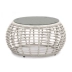 Ba mảnh ban công wicker ghế Sân vườn mây giải trí sofa bàn cà phê Sân thượng ngoài trời mây dày đồ nội thất mây bàn ghế ban công chung cư Bàn ghế ngoài trời / sân