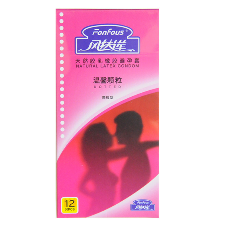 Fengyulian Cozy Granulated Condoms 12pcs Men's Sexy Condoms Granulated Bytt