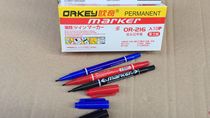 10pcs OKI OR-216 double-headed marker pen Small double-headed CD pen Oily pen hook line pen