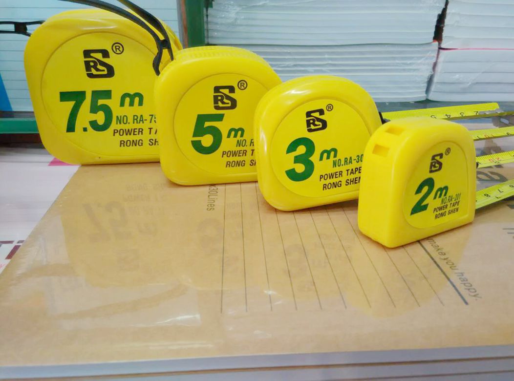 Rongshen steel tape measure 2 m 3 m 5 m 7 5 m pull ruler metric and imperial measuring tape measure woodworking ruler