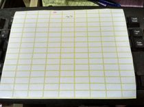 212 sticker blank sticker A5 adhesive label paper print label 8 * 20MM 2160 sticker