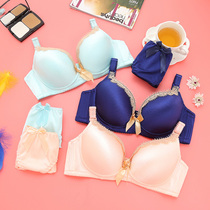 Thin lace sexy underwear women gather small chest girl student bra summer without steel ring bra underwear set women