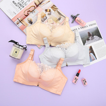 Lingerie Woman No Steel Ring Thin lace Sexy Sexy Poly-up Breast Anti Drooping Less Lady Anti-Walk Light Big Code Bra