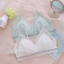 Underwear women gather small breasts without steel rings lace sexy no-scarred girl wind-style ultra slim bra with large breasted bra