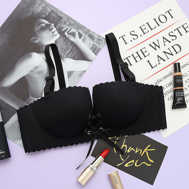 Underwear Feminists No steel ring small breasts for comfort No marks Adolescent Girls Summer Ultrathin large breasted bra with small anti-sagging bra