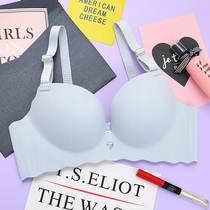 Underwear women without steel ring gathering adjustment small chest top support sexy seamless thin student high school girl cute bra