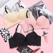 Bra no steel ring gathers sexy collars comfortable small chest no trace student high school girl underwear