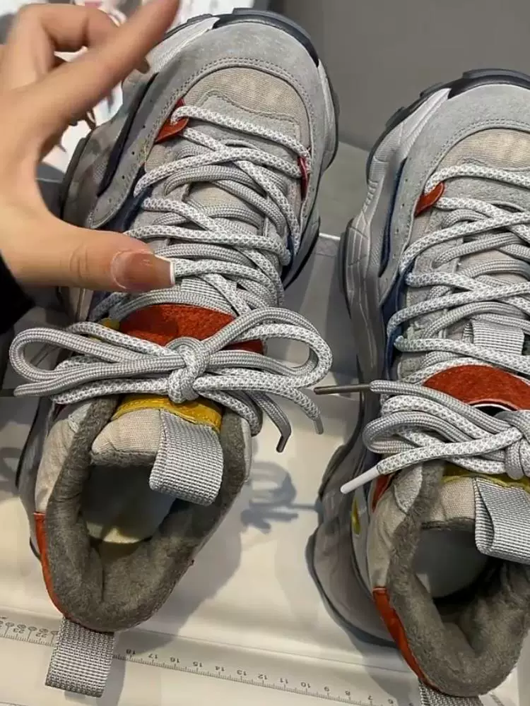 Европейская станция 2023 осень сетевые знаменитости ведут Dad Shoes сладкий огонь огонь ретро непринужденная кроссовка Tide