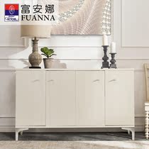  Fuanna furniture modern simple living room cabinet 4-door storage locker tea cabinet multi-function entrance cabinet