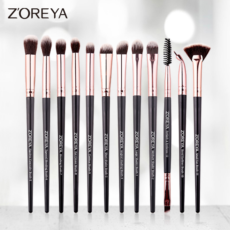 ZOREYA SOFT HAIR MAKEUP BRUSH EYE SHADOW BRUSH SUIT PORTABLE HIGH LIGHT BRUSH EYE MAKEUP BRUSH NOSE AND SHADOW BRUSH DETAILS BRUSH