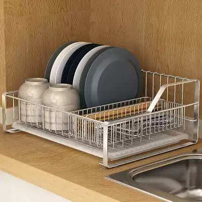 304 stainless steel kitchen rack kitchen dishes storage rack kitchen utensils tableware drain rack bowl dish rack