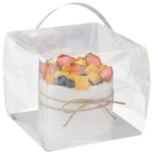 Четырехдюймовый полная прозрачная коробка для пирога с ручным тортом плюс 3/3/4/5/6/8