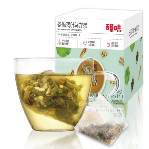 百草味冬瓜荷叶乌龙茶2盒28小包