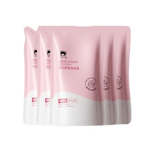 签到红色小象婴儿多效洗衣液500ml*5