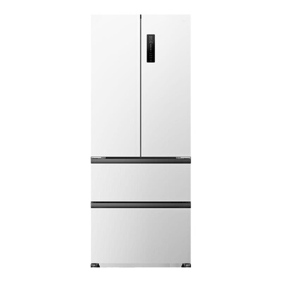 TCL 410升T7法式四门58cm超薄平嵌入式一级能效小型家用电冰箱