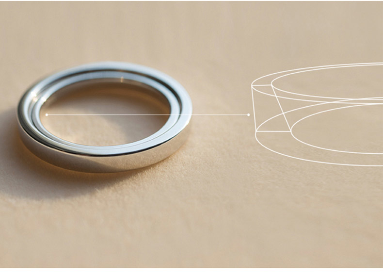 Bague mixte LINXUS en Argenterie - Ref 3089314 Image 14
