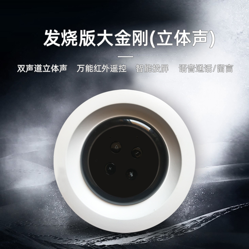 Customized fever version of King Kong Bodhi bluetooth ceiling audio WIFI speaker built-in small voice-activated song order smart home