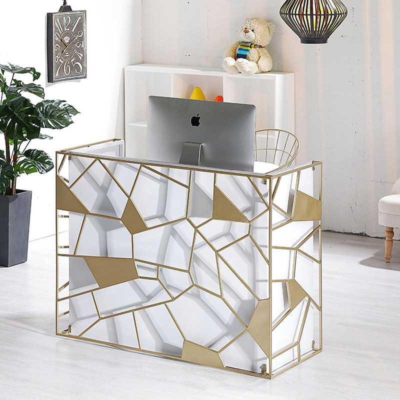 Modern minimalist cashier's counter Nordic light lavish clothing store Counter Milk Tea Shop Shop Small Front Desk Sweet Shop Bar