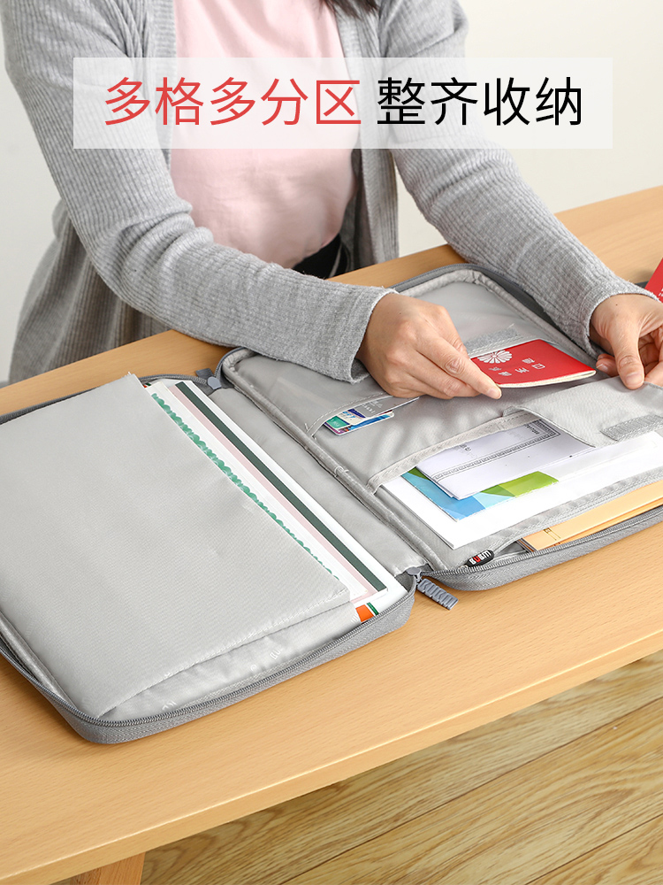 BUBM document containing package Passport protective sheath Home Conference File Collation bag Digital accessories portable bag Multifunction Machine Ticket Holder Xiaomi Flat 4 Huawei m6 Contained Handbag hand-painted board-Taobao