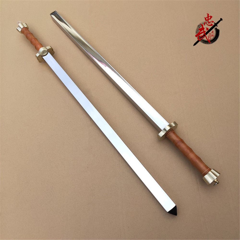 Qin Qiong stainless steel double whip double whip God whip eighteen ancient cold weapons martial arts performance props steel whip is not edged