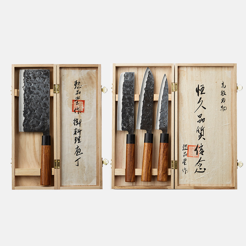 出口转内销tokio Kitchenware 出口德国纯手工锻造刀具4件套淘抢购双重优惠折后 179包邮包税 厨具餐具 日用百货 优惠 大白菜打折啦 购物优惠信息