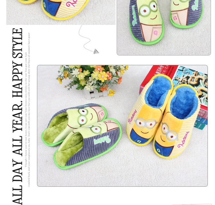 Pantoufles enfants en suède pour hiver - semelle caoutchouc - Ref 986877 Image 40