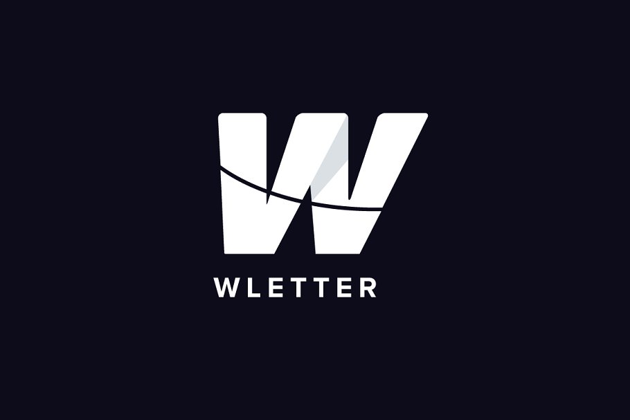 创意字母Logo模板系列之字母W W Letter Logo Template