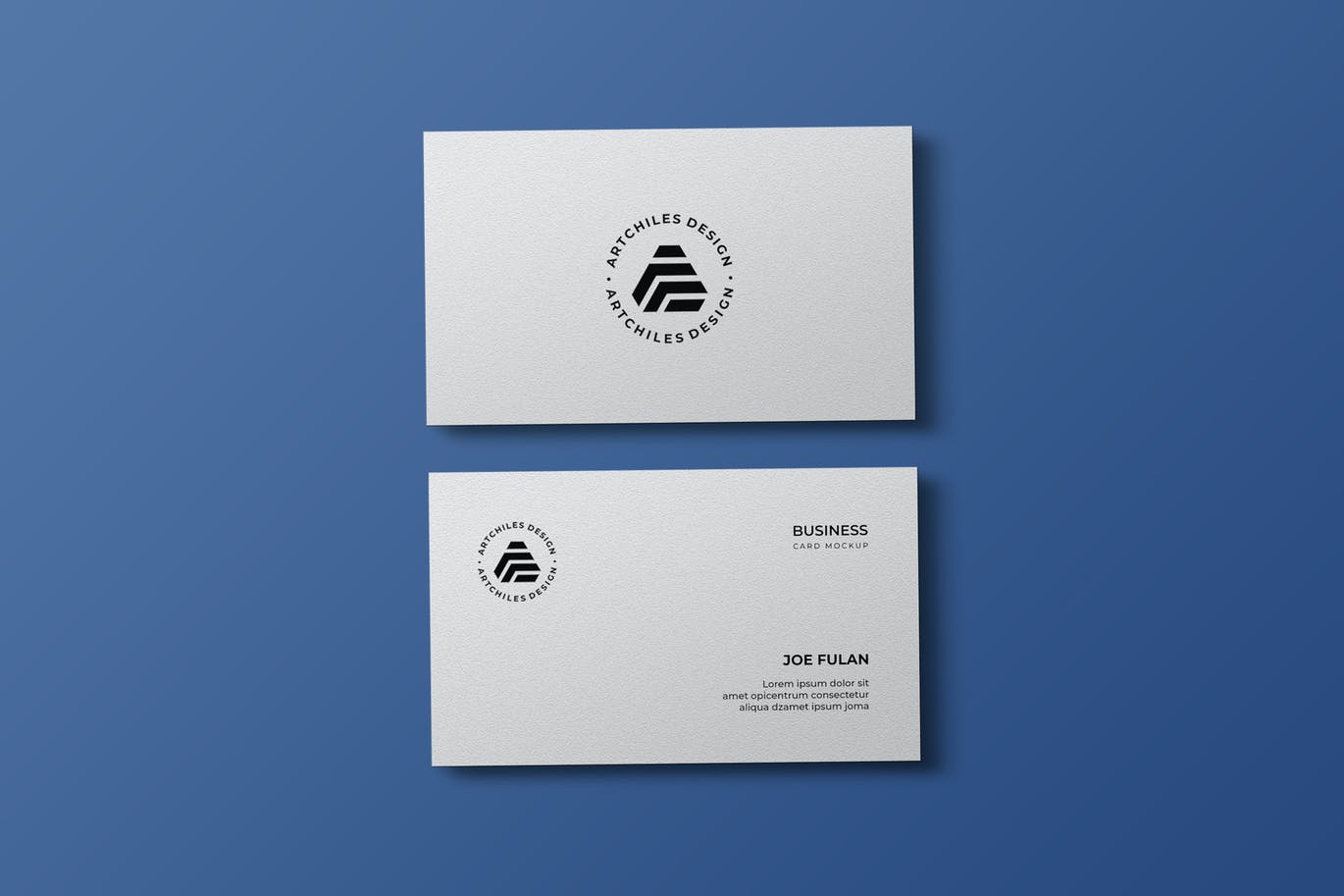 名片展示设计效果图样机模板 Business Card Design Mockup