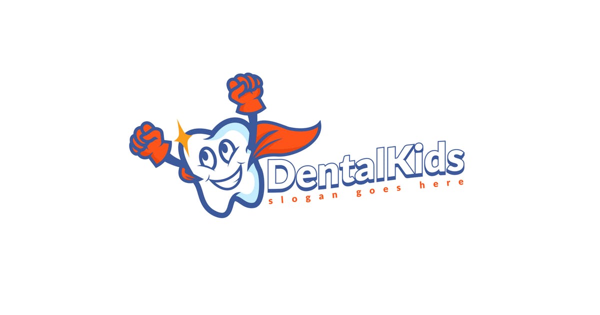 牙科英雄品牌Logo设计模板 Dental Hero Logo