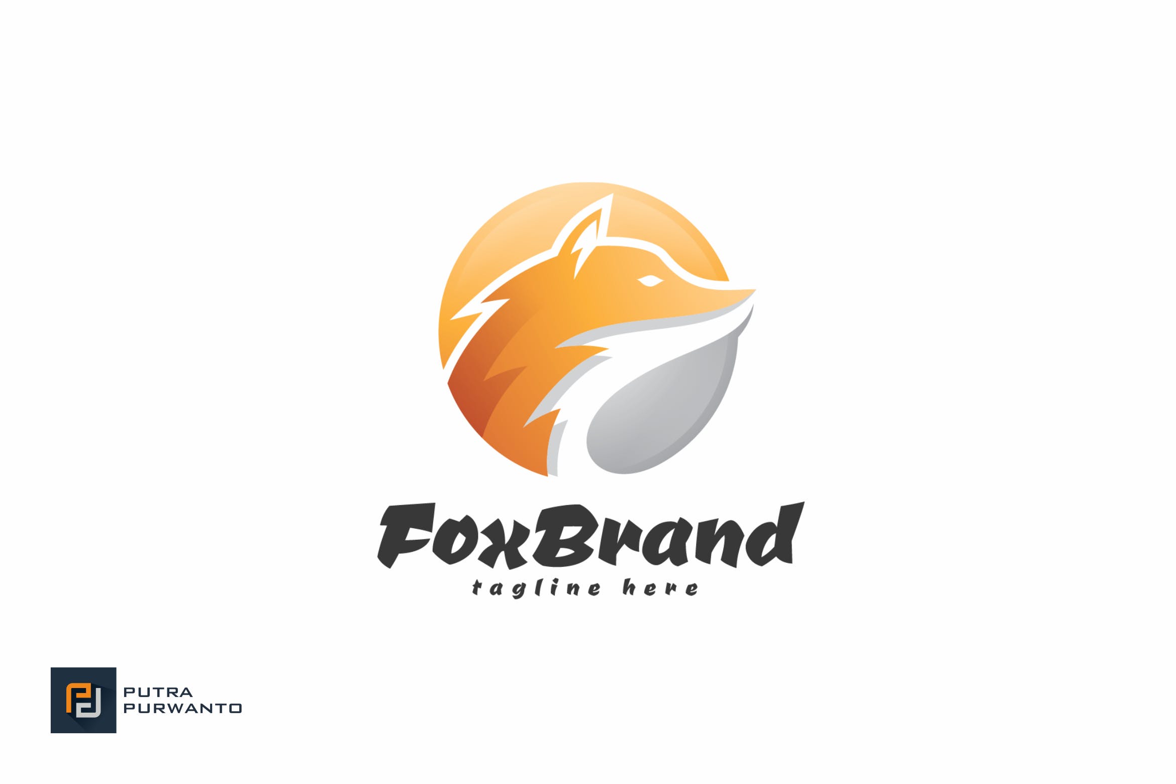 狐狸几何图形品牌Logo标志设计模板 Fox Brand – Logo Template