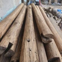 Old elm columns weathered anticorrosive wood solid wood columns old house beams partitions decorative columns elm building wood