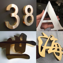 Stainless steel fine character antique electroplating word acrylic crystal word luminous word customized custom