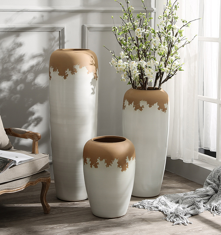 Ceramic furnishing articles contracted and I sitting room of large vase hotel villa flower arranging dried flower porcelain decoration decoration