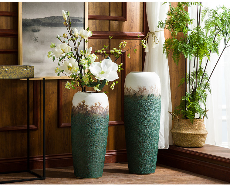 Ceramic vase furnishing articles sitting room TV ark adornment flower arranging dried flower porcelain contracted and I household decoration POTS