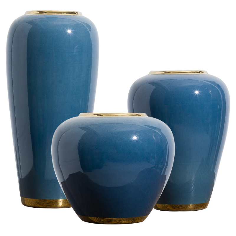 European vase modern simulation flower arranging furnishing articles contracted sitting room porch TV ark, household ceramic jewelry dried flowers
