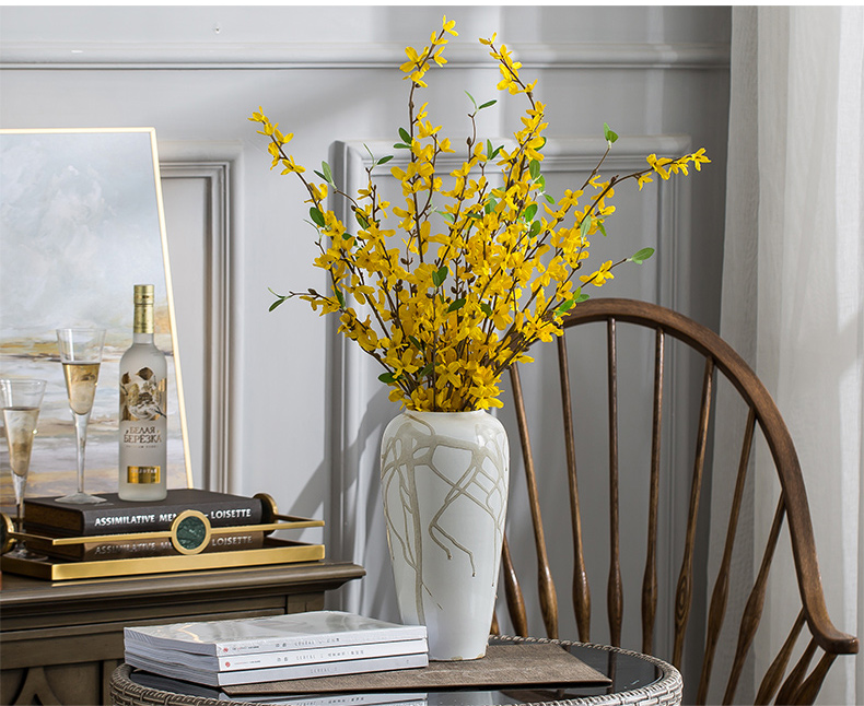 European ceramic vases, flower arranging furnishing articles furnishing articles table sitting room adornment new creative Chinese vase soft outfit decoration