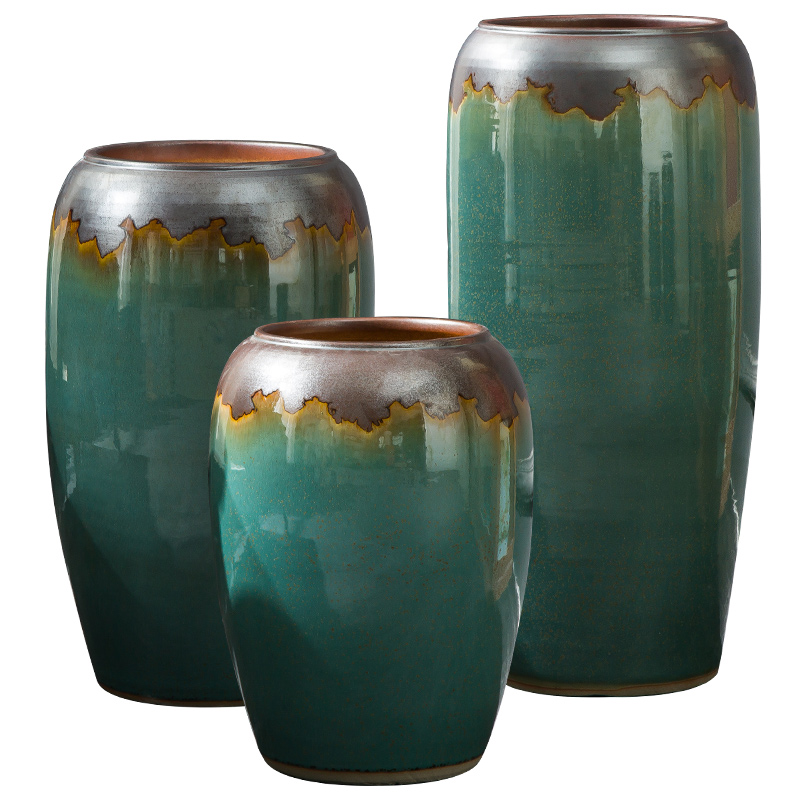 Ceramic vases, flower arrangement sitting room place I and contracted to restore ancient ways the dried ou landing big flowerpot jingdezhen porcelain