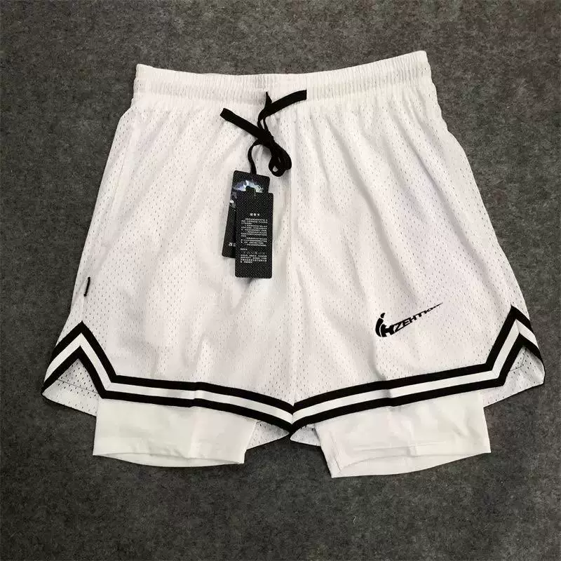 Комплект, летние баскетбольные кроссовки дышащие быстрым сушение шорты, спортивный костюм для зала, американский стиль, для бега