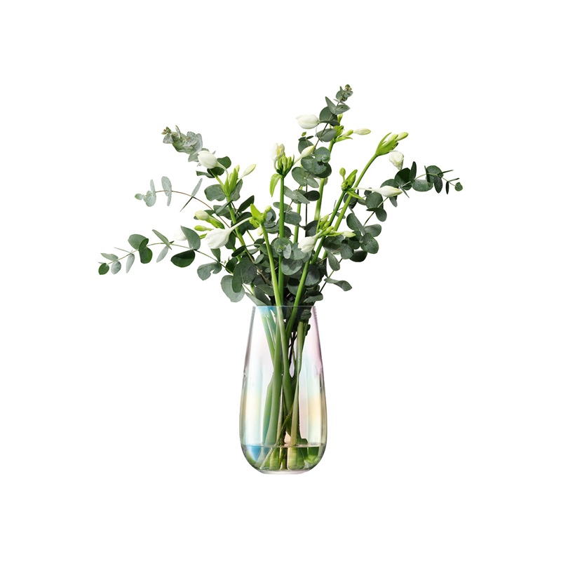 Pearl Rainbow Tears Beads Glass Vase British LSA Import Handmade transparent Gradual Layer Flowers Flower Arrangement