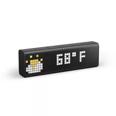 American LaMetric Time smart alarm clock creative pixel display speaker dashboard