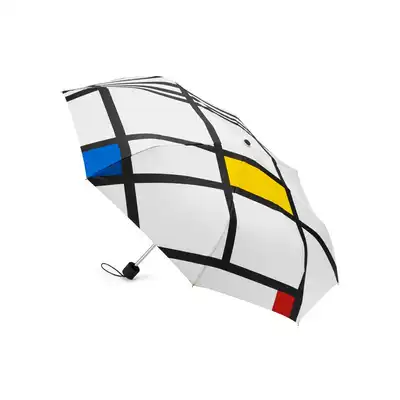 Mondrian White Mini Umbrella mondarian folding Umbrella American MoMA
